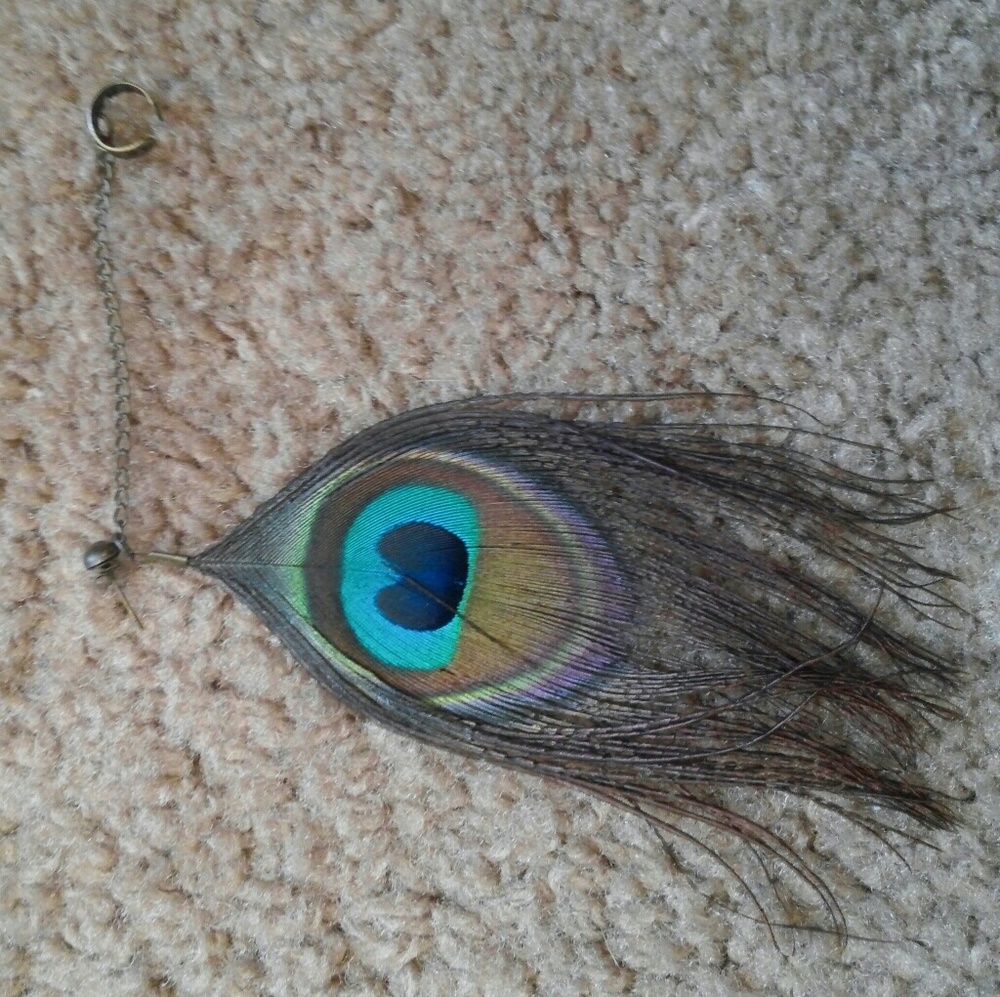 Peacock earring/cuff attachment